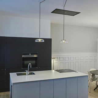 Lustra Suspension en Verre Transparent Élégante