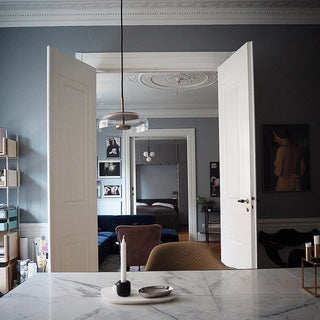 Lustra Suspension en Verre Transparent Élégante