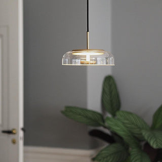Lustra Suspension en Verre Transparent Élégante