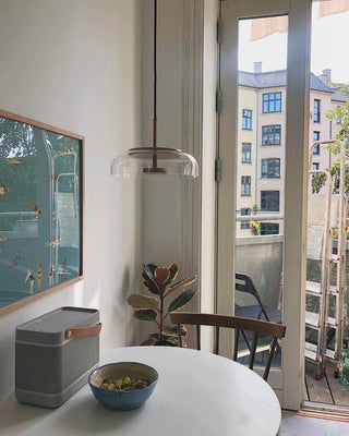 Lustra Suspension en Verre Transparent Élégante