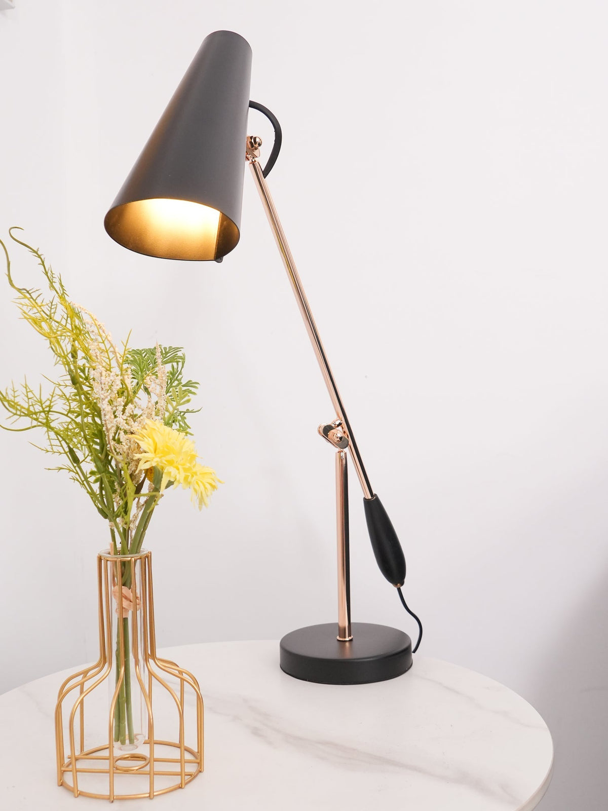 Orbix Lampe de Table en Acier Moderne du Milieu du Siècle