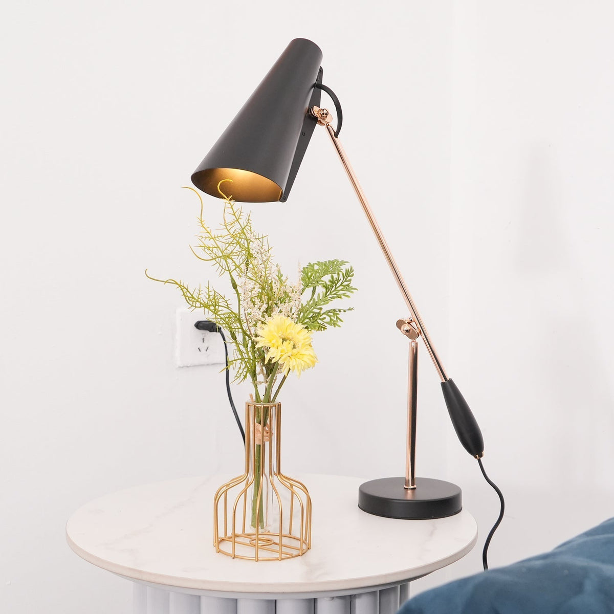 Orbix Lampe de Table en Acier Moderne du Milieu du Siècle