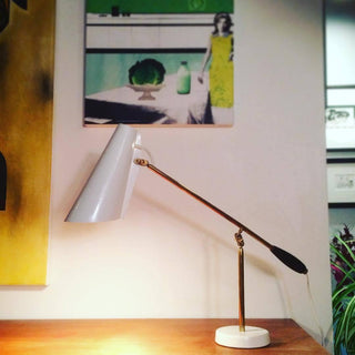 Orbix Lampe de Table en Acier Moderne du Milieu du Siècle