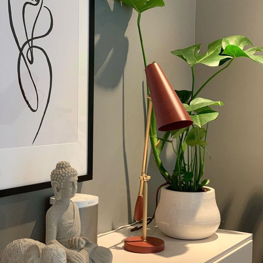 Orbix Lampe de Table en Acier Moderne du Milieu du Siècle