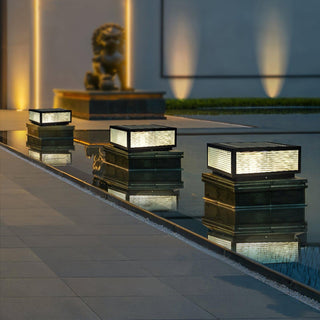Gage Luminaire Extérieur en Verre Naturel Traditionnel