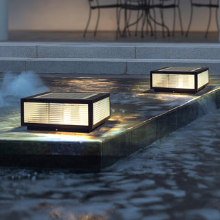 Gage Luminaire Extérieur en Verre Naturel Traditionnel