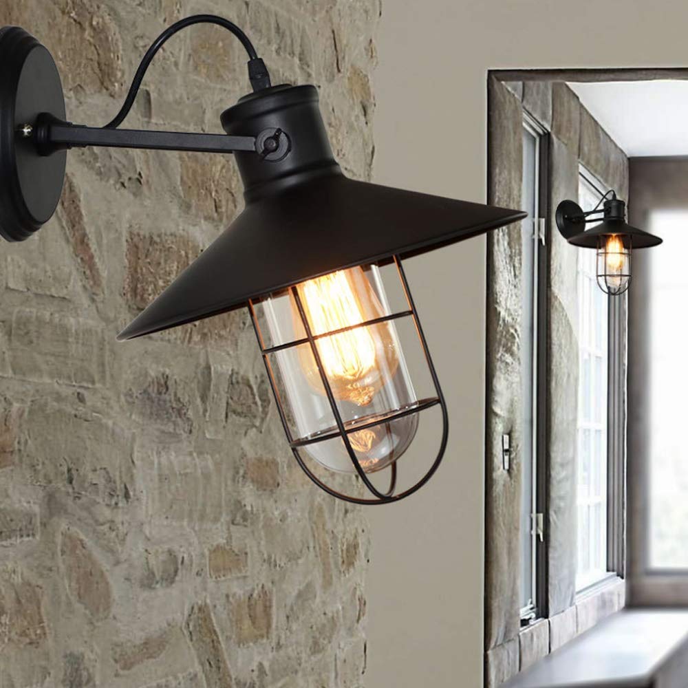 Silva Rétro LED Intérieur Applique Murale Métal Salle à Manger