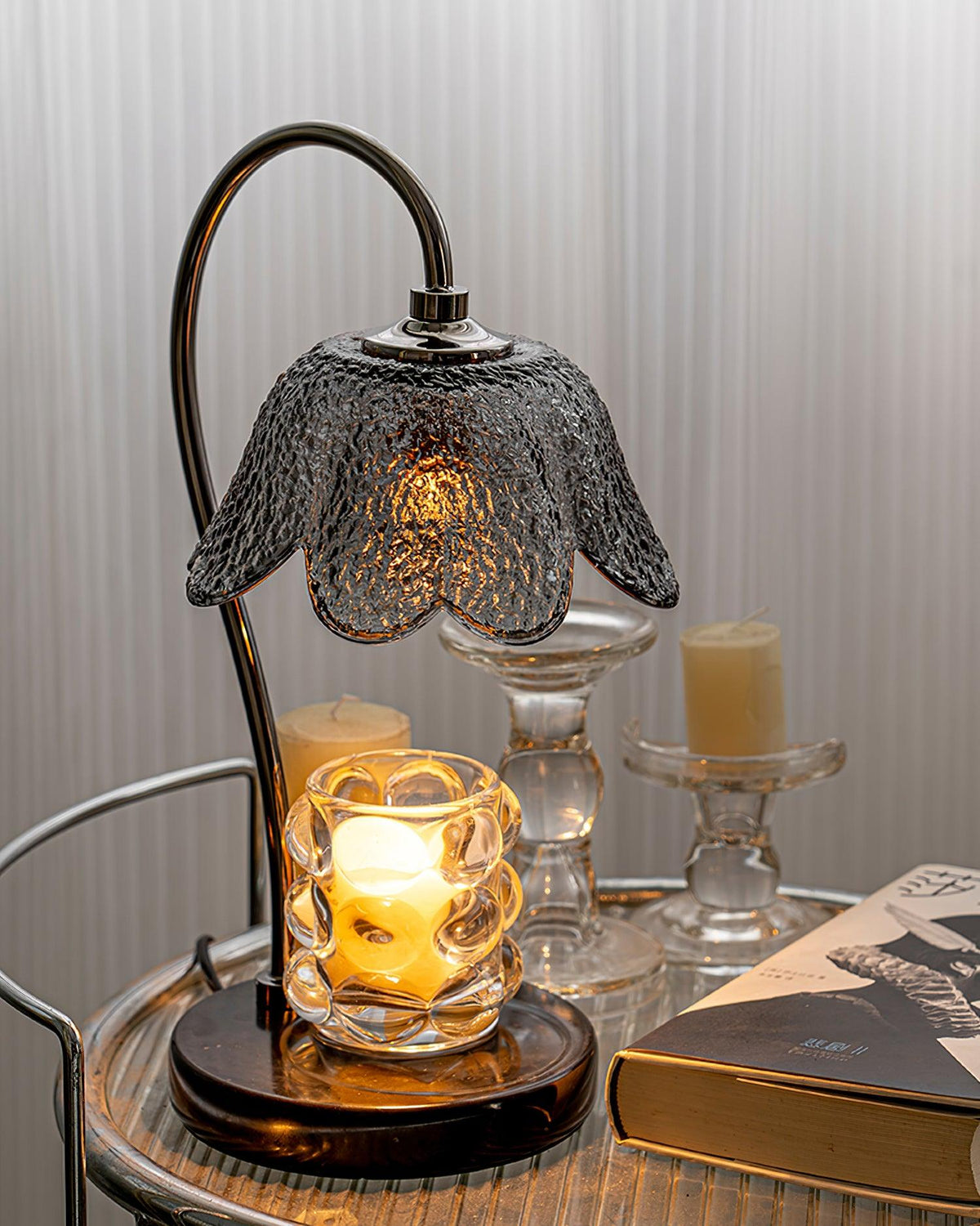 Velivette Lampe de Table à Diffuseur de Bougie
