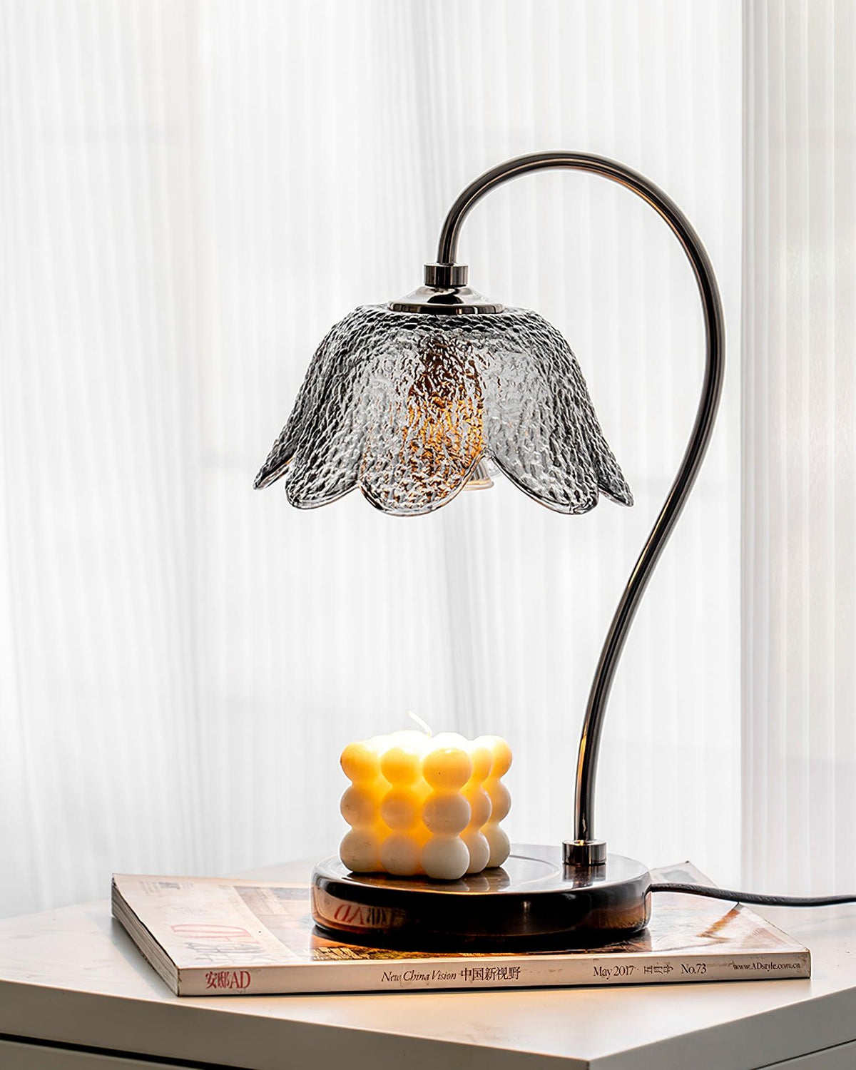 Velivette Lampe de Table à Diffuseur de Bougie