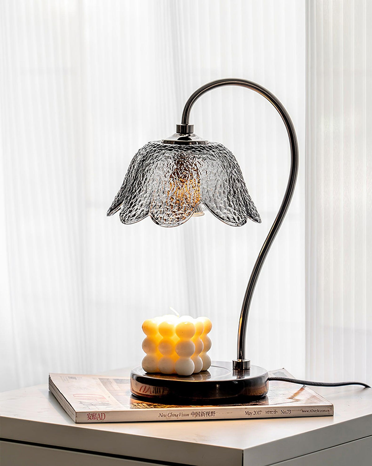 Velivette Lampe de Table à Diffuseur de Bougie