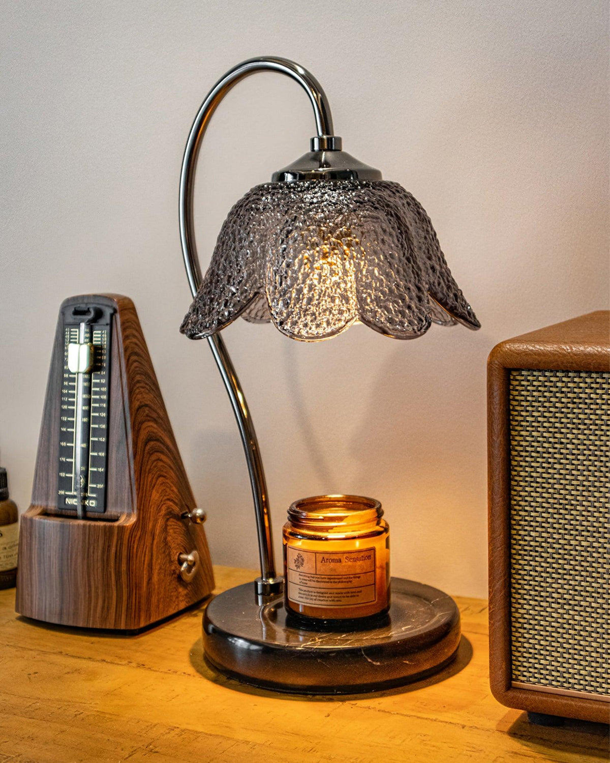 Velivette Lampe de Table à Diffuseur de Bougie