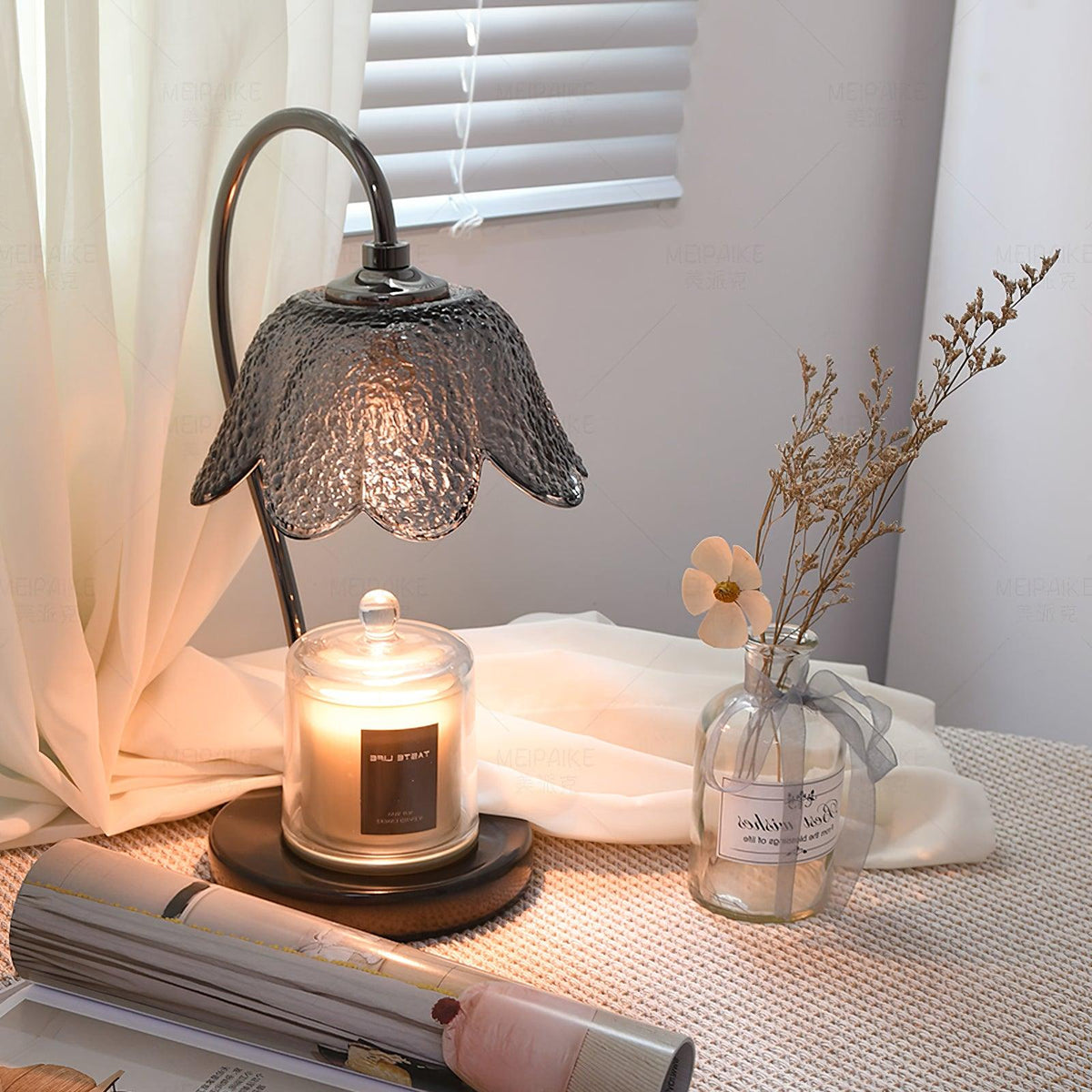 Velivette Lampe de Table à Diffuseur de Bougie