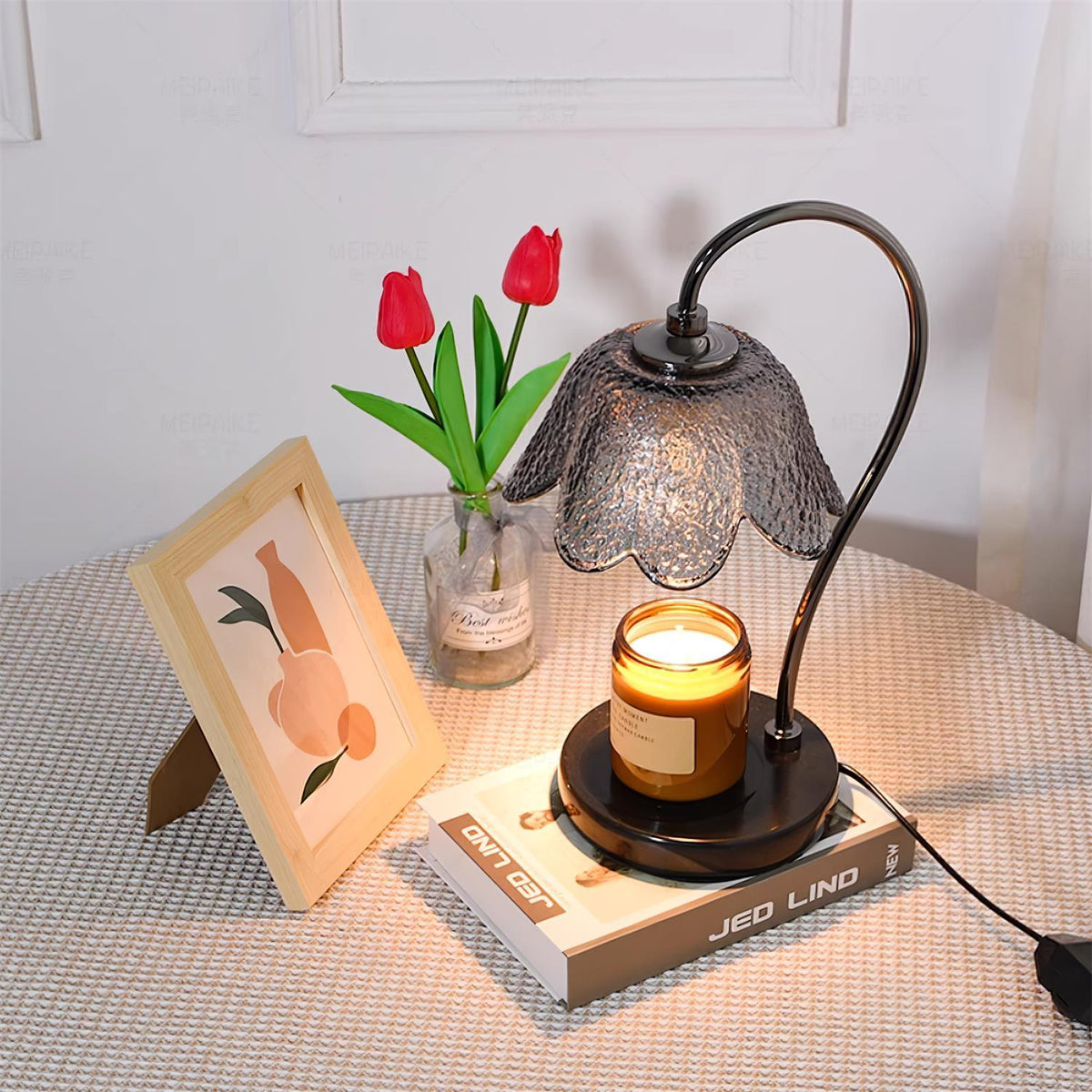 Velivette Lampe de Table à Diffuseur de Bougie