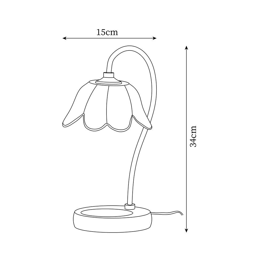 Velivette Lampe de Table à Diffuseur de Bougie