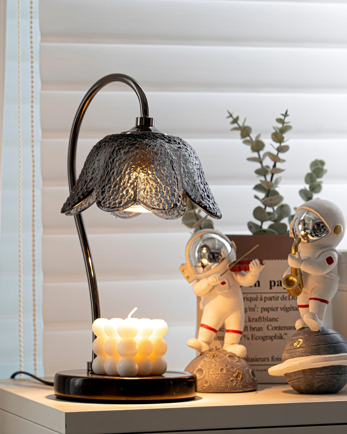 Velivette Lampe de Table à Diffuseur de Bougie