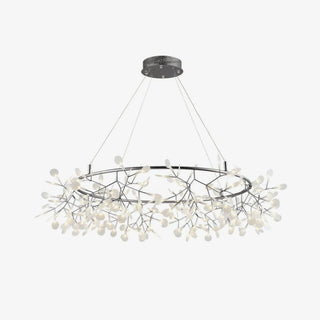 Lustra Lustre Noir Anneau Branche Luciole