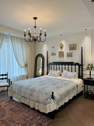 Lustra Lustre Noir & Cristal Candelabre