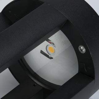 Orelinella Luminaire Extérieur Noir Cylindrique pour Jardin