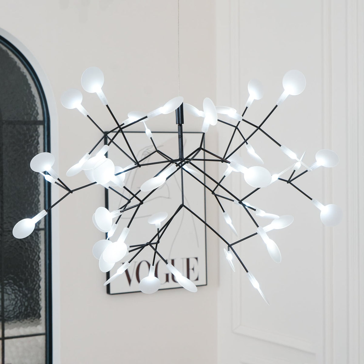 Lustre Firefly LED Noir