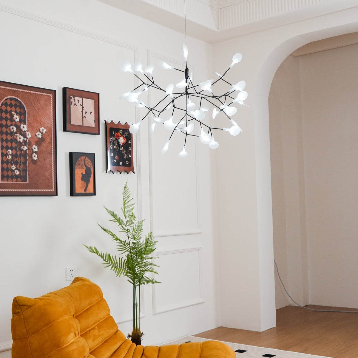 Lustre Firefly LED Noir