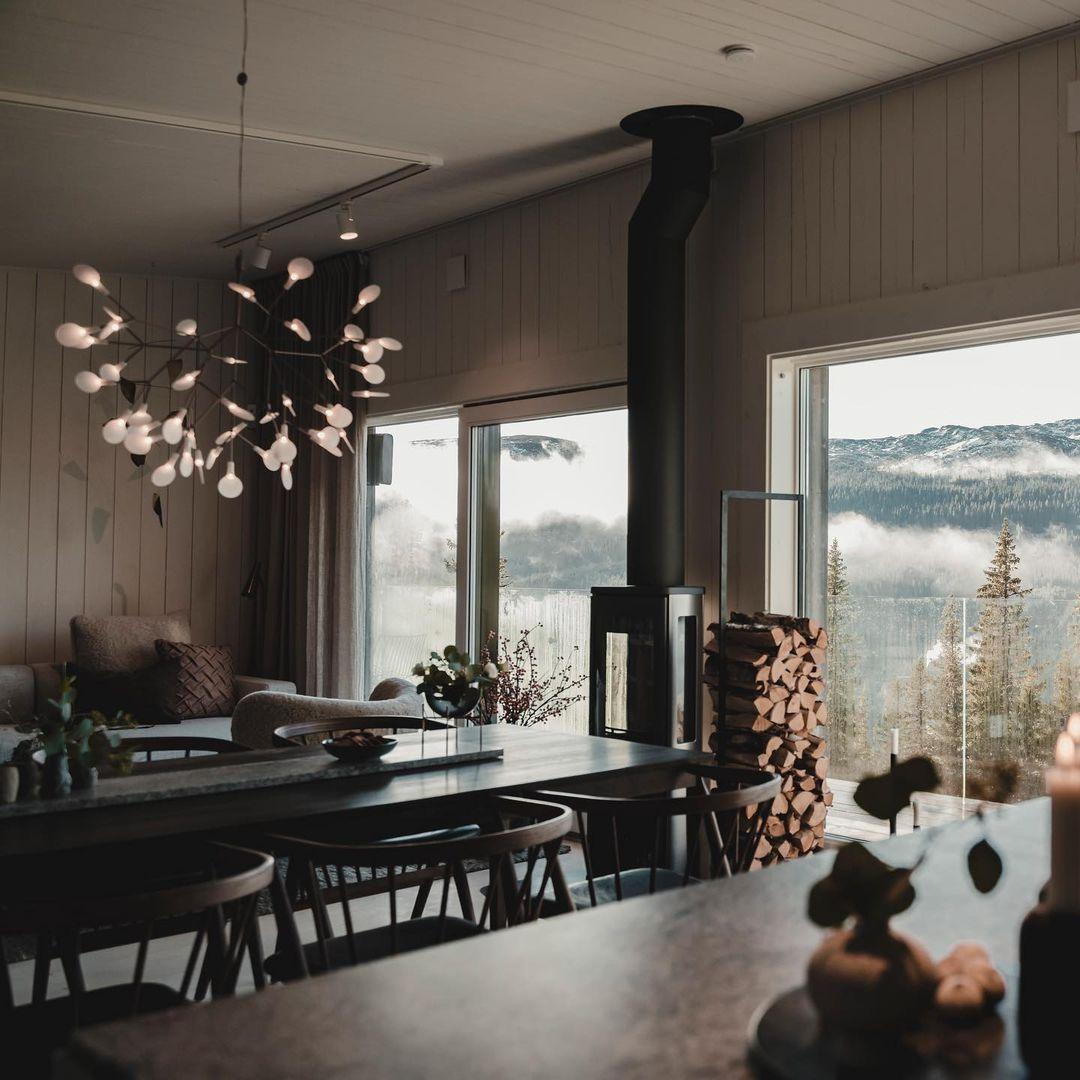 Lustre Firefly LED Noir
