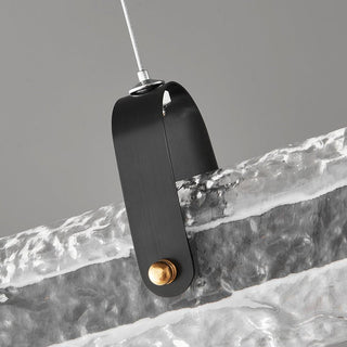 Cedorisra Luxe Glace Noir Verre Suspension
