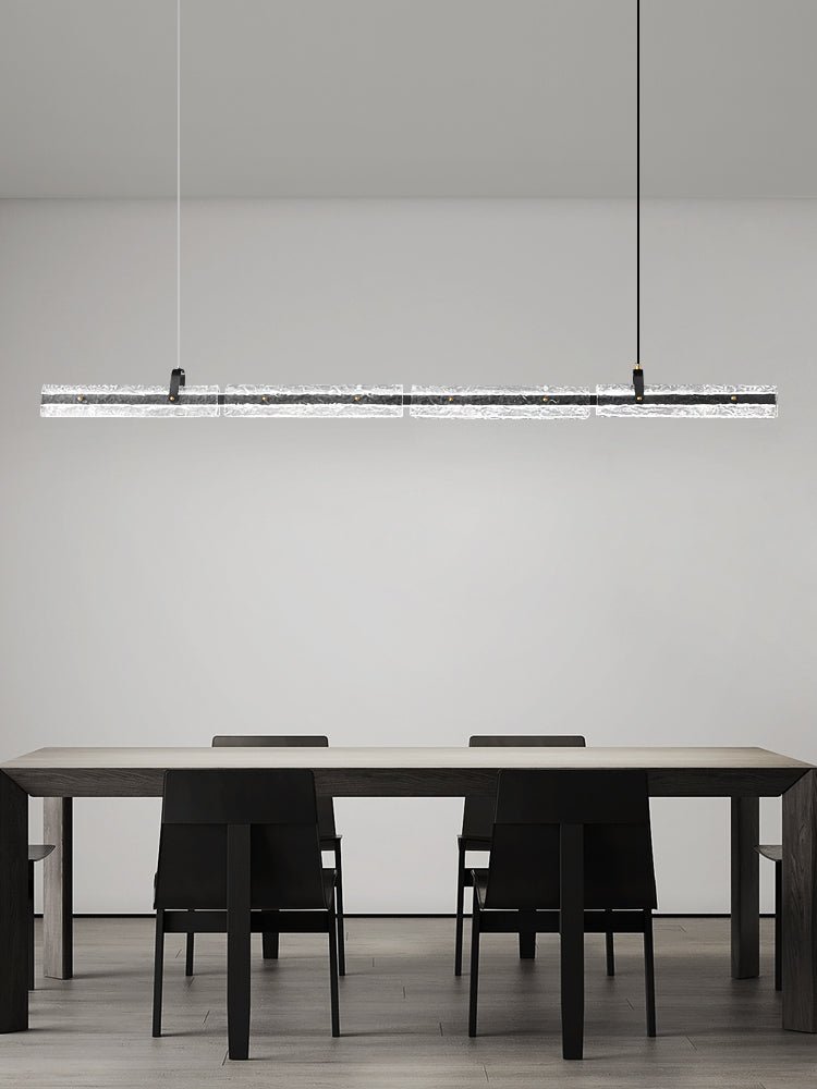Sorenine Luxe Glace Noir Verre Suspension