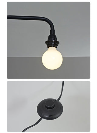 Black Long Arm Wall Lamp-Neutral Decor