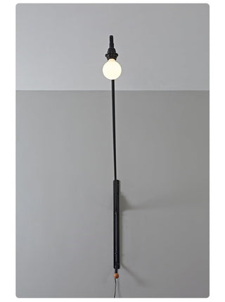 Black Long Arm Wall Lamp-Neutral Decor