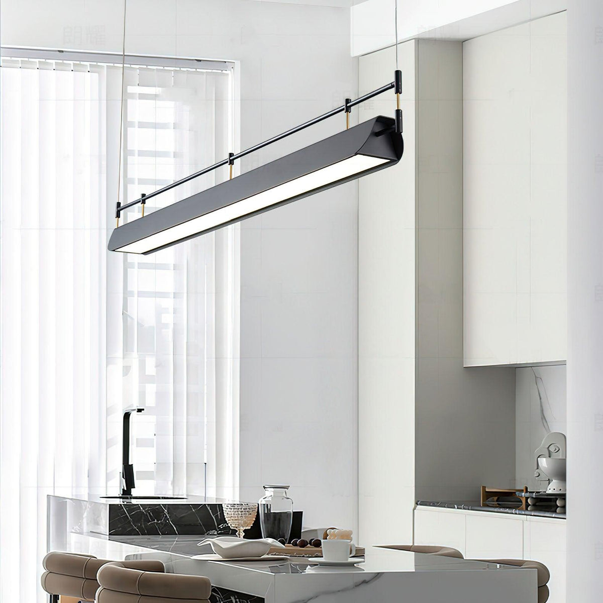 Brenielle Lustre LED Toit Noir