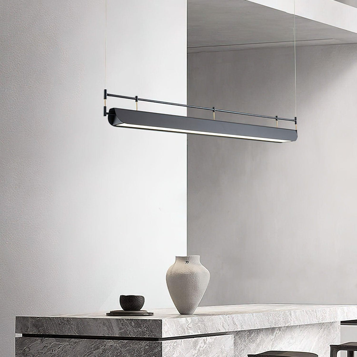 Brenielle Lustre LED Toit Noir