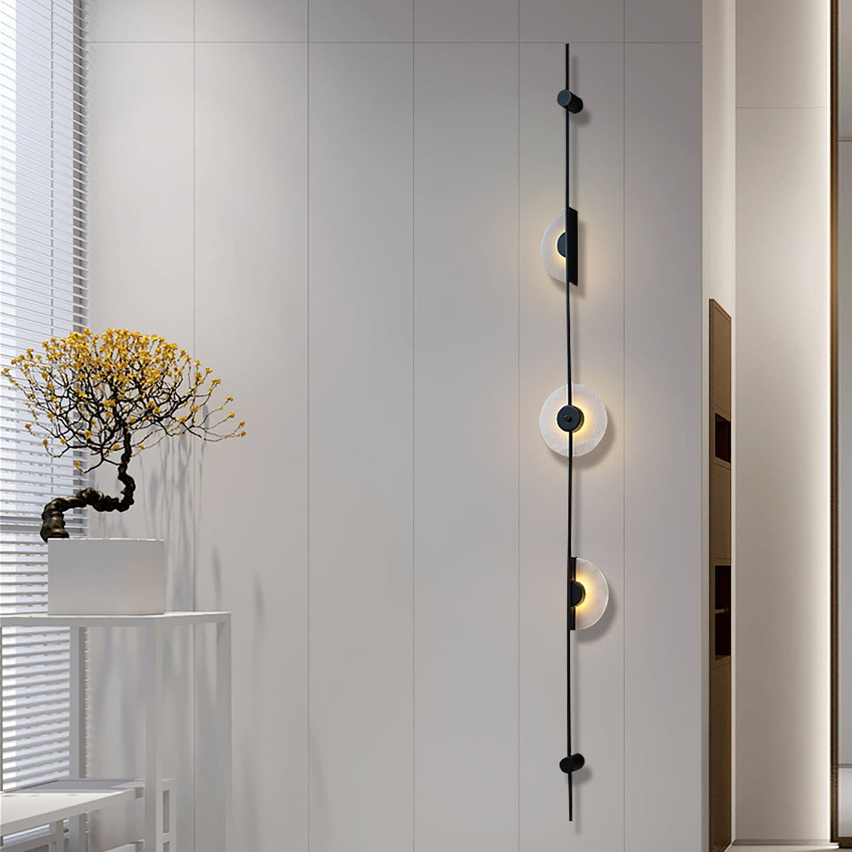 Slender Wall Lamp Alabaster Modern Minimalist-Neutral Decor