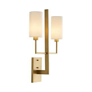 Qvistuvyj Moderne Minimaliste Métal Tissu Applique Murale