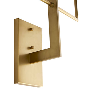Qvistuvyj Moderne Minimaliste Métal Tissu Applique Murale