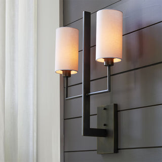 Qvistuvyj Moderne Minimaliste Métal Tissu Applique Murale