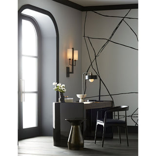 Qvistuvyj Moderne Minimaliste Métal Tissu Applique Murale