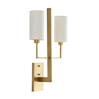 Qvistuvyj Moderne Minimaliste Métal Tissu Applique Murale