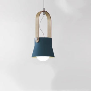 Valentina Vintage Suspension Noir/Orange Métal/Bois Chambre à coucher