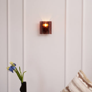 Lustra Applique Murale en Laiton Et Verre Transparent