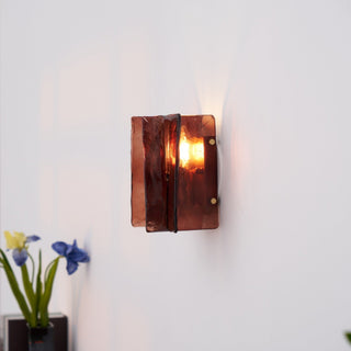 Lustra Applique Murale en Laiton Et Verre Transparent