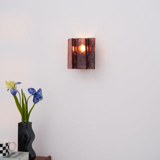Lustra Applique Murale en Laiton Et Verre Transparent