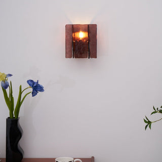 Lustra Applique Murale en Laiton Et Verre Transparent
