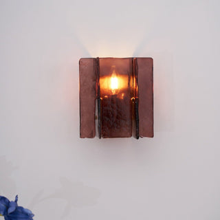 Lustra Applique Murale en Laiton Et Verre Transparent