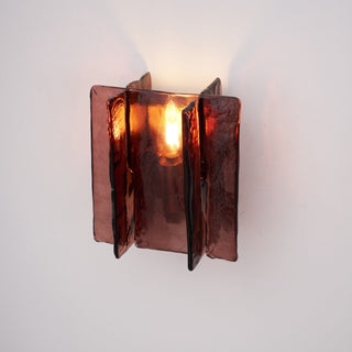 Lustra Applique Murale en Laiton Et Verre Transparent