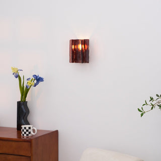 Lustra Applique Murale en Laiton Et Verre Transparent