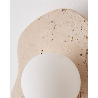Tinduvyj Moderne Minimaliste Travertin Verre Applique Murale