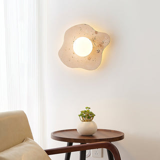 Tinduvyj Moderne Minimaliste Travertin Verre Applique Murale