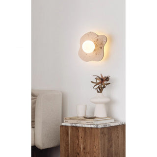 Tinduvyj Moderne Minimaliste Travertin Verre Applique Murale