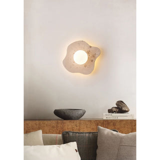 Tinduvyj Moderne Minimaliste Travertin Verre Applique Murale