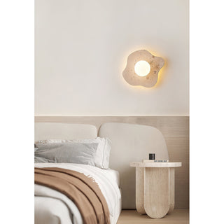 Tinduvyj Moderne Minimaliste Travertin Verre Applique Murale